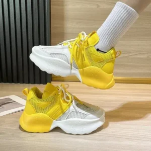 Petdrik Women Fashion Gradient Mesh Breathable Sneakers