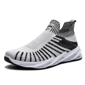 Petdrik Men'S Fashion Mesh Breathable Lightweight Stripe Sneakers