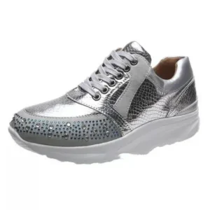 Petdrik Women Fashion Rhinestones Sneakers