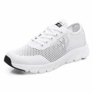 Petdrik Women Fashion Sports Lace Up Hollow Design Mesh Breathable Sneakers