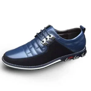 Petdrik Men Casual Check Pu Shoes