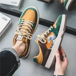 Petdrik Men Fashion Breathable Color Matching Casual Sneakers