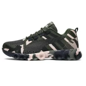 Petdrik Couple Casual Camouflage Pattern Lace Up Design Breathable Sneakers