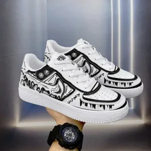 Petdrik Men Fashion Graffiti Breathable Sneakers