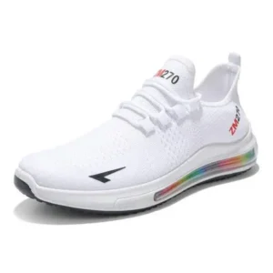 Petdrik Men'S Casual Rainbow Bottom Air Cushion Running Sneakers